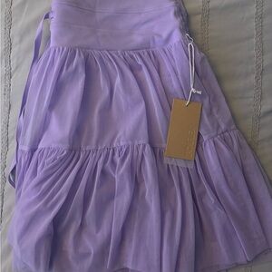POPFLEX Lavender A-Line Skirt
